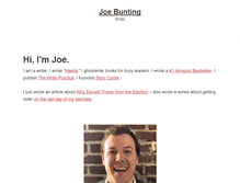 Tablet Screenshot of joebunting.com